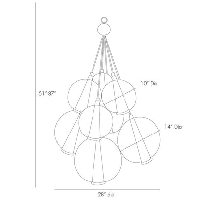 Caviar Adjustable Large Cluster