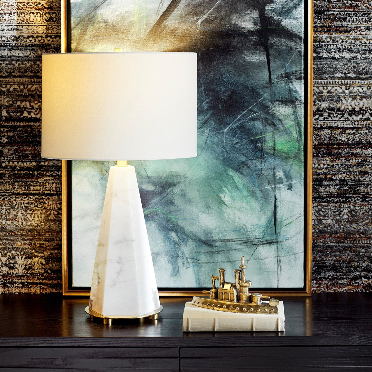 Opaque Storm Table Lamp
