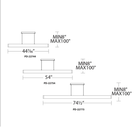 Volo Pendant 3000k (Bk)