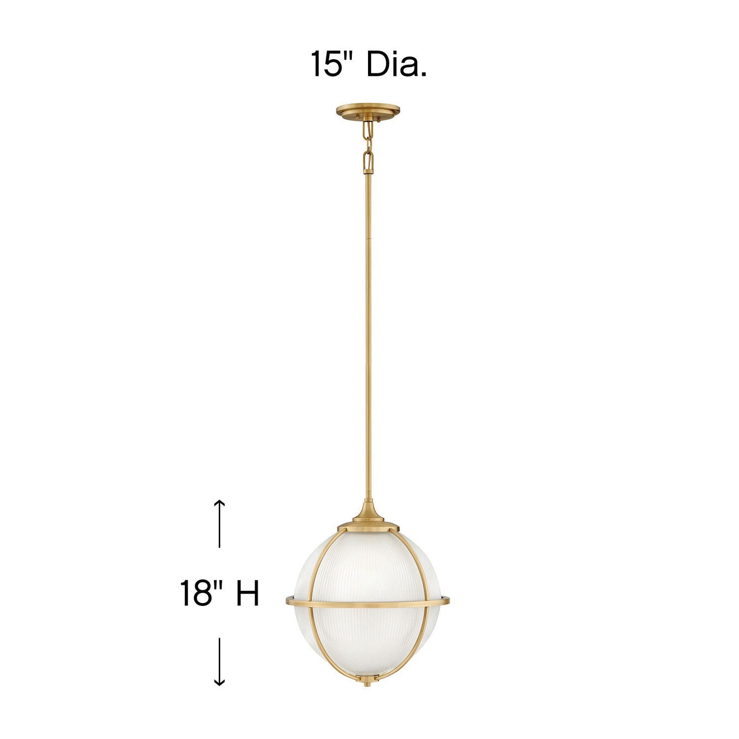 ODEON MEDIUM ORB PENDANT (SB)
