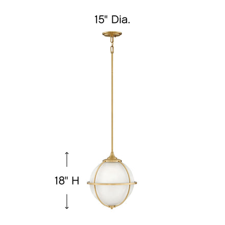 ODEON MEDIUM ORB PENDANT (SB)