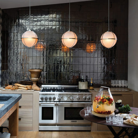 ODEON MEDIUM ORB PENDANT (BN)