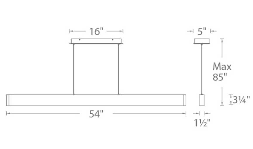 Volo Pendant 3000k (Bk)